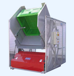 Rovesciatore bins a catena per ortaggi